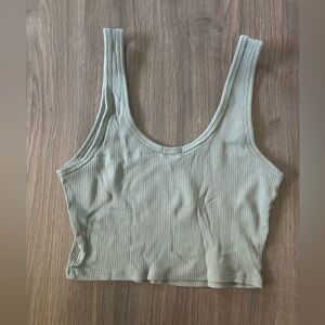 sage green tank top